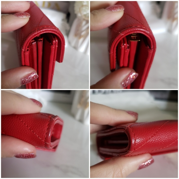 *SOLD* Authentic Pre-owned Yves Saint Laurent Grain De Poudre Envelope Wallet - Picture 10 of 14